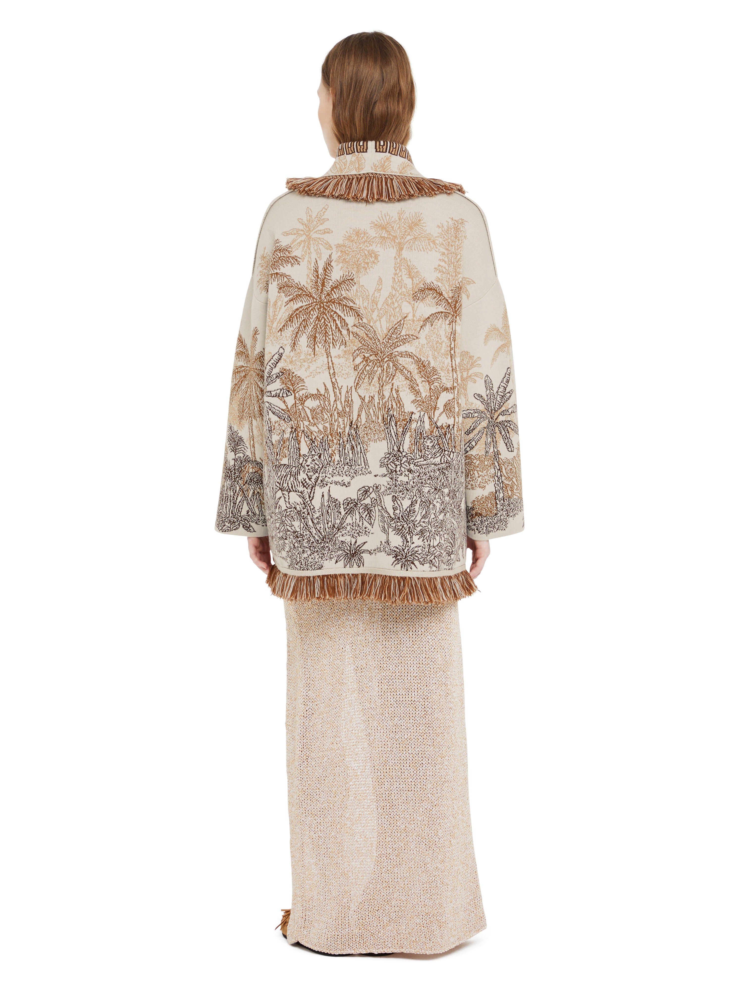 Alanui Jungle Toile De Jouy Cardigan Chalk-Almond LWHB064R25KNI009