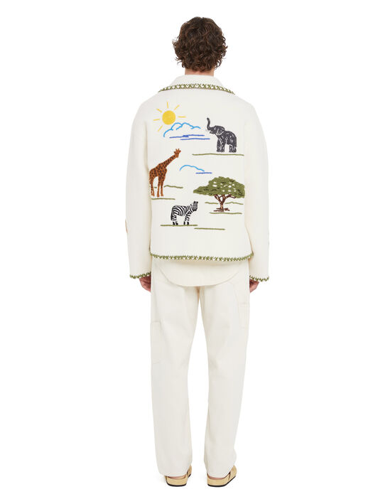 Alanui Remember Me Jacket Panna LMHQ002R25KNI001