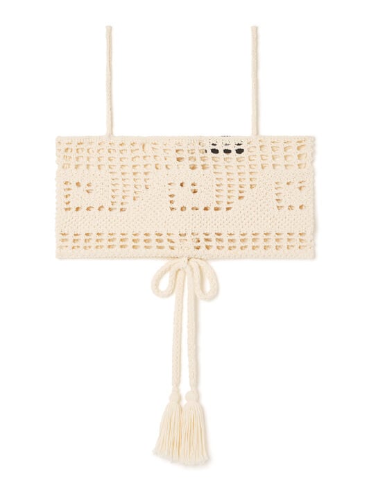 Alanui Where The Waves Begins Top Sand LWHT014R26KNI001 Alanui Where The Waves Begins Top Sand LWHT014R26KNI001