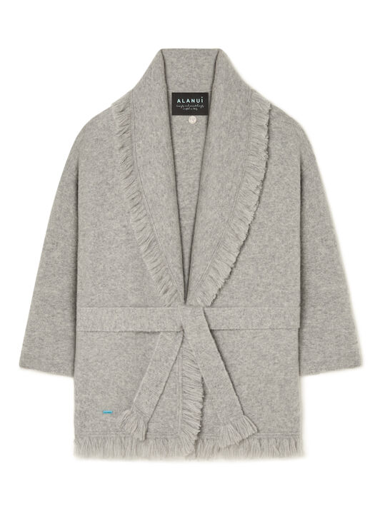 Alanui Alanui Finest Cardigan Coco Grey LWHB064E25KNI00E