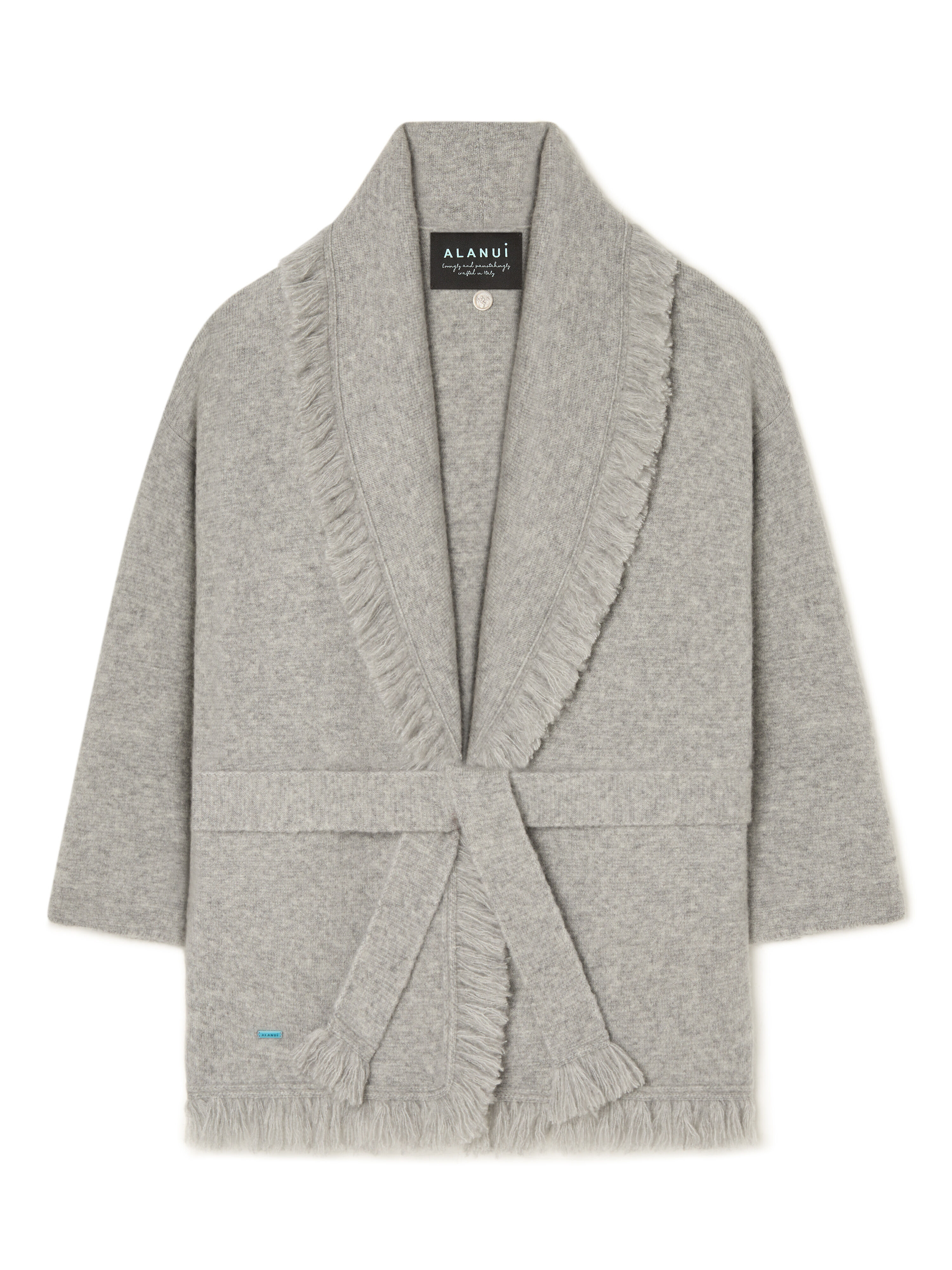 Alanui Alanui Finest Cardigan Coco Grey LWHB064E25KNI00E
