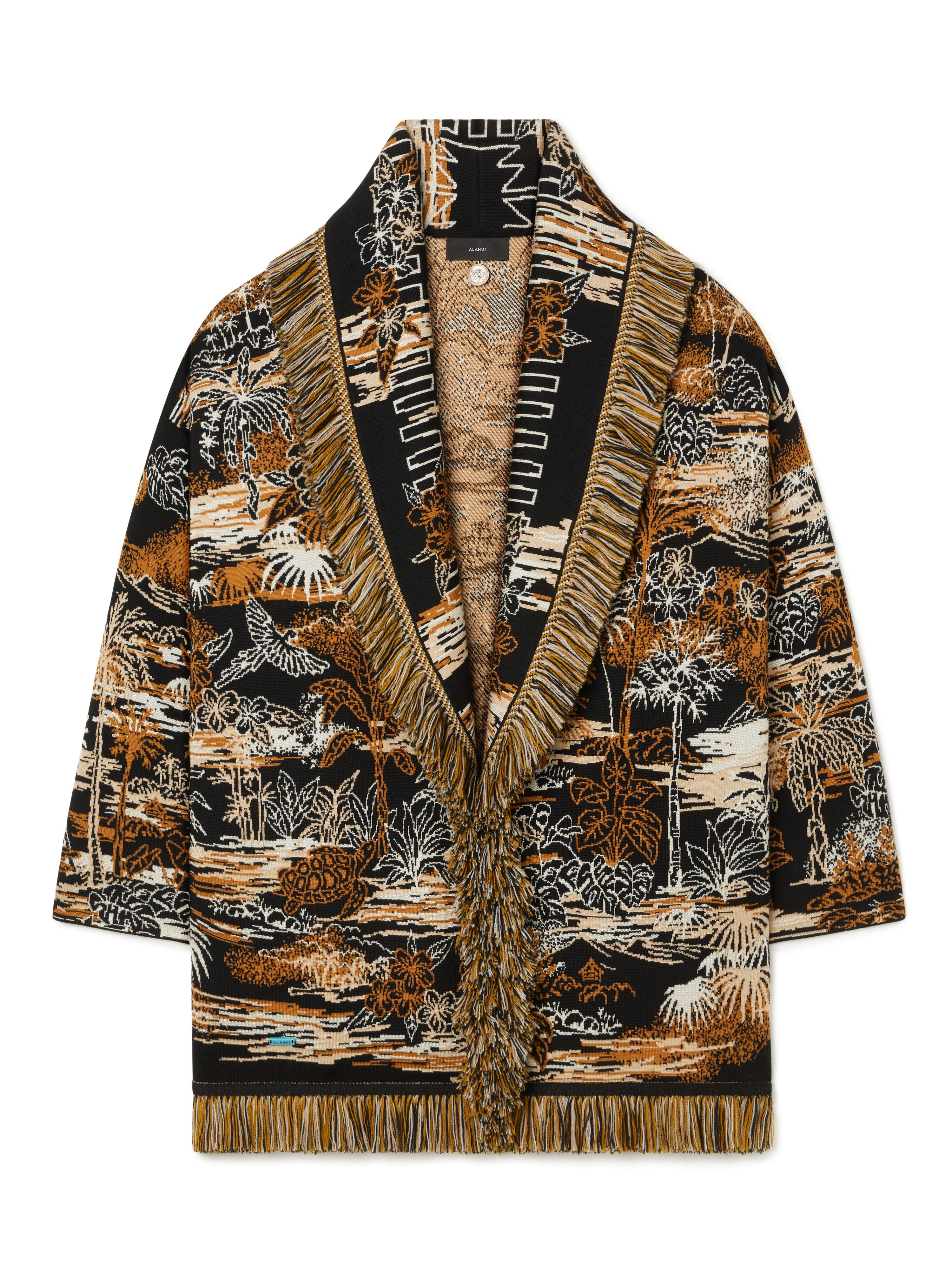 Alanui Lost In The Blue Cardigan Black-Multicolor LWHB064R26KNI021