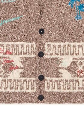 Alanui Written By The Ocean Cardigan Cocoa Delight-Multicolor
