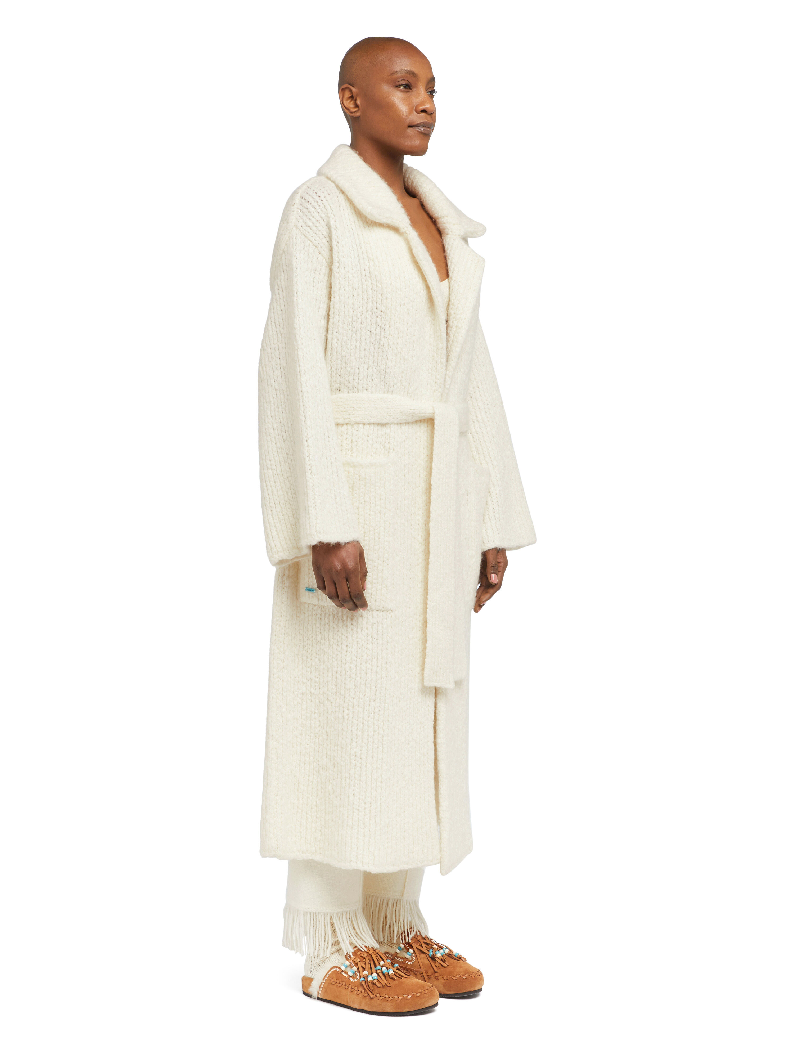 Alanui Alanui Finest Coat White LWHQ013E25KNI001