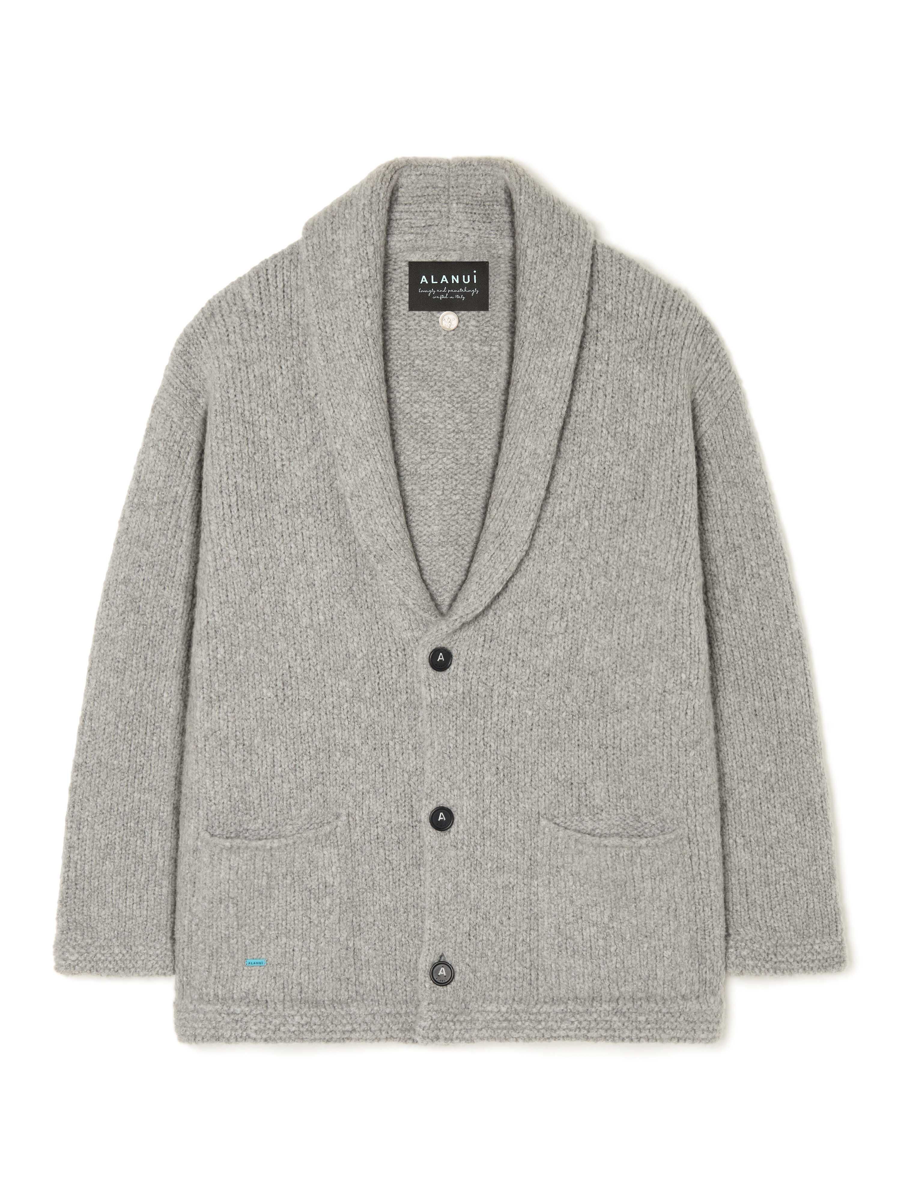 Alanui Alanui Finest Cardigan Coco Grey LMHB037E25KNI001