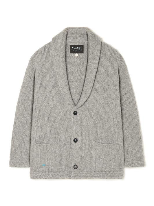 Alanui Alanui Finest Cardigan Coco Grey LMHB037E25KNI001 Alanui Alanui Finest Cardigan Coco Grey LMHB037E25KNI001