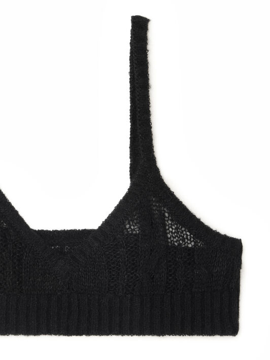 Alanui Desert Drift Bra Black LWHR005E25KNI001