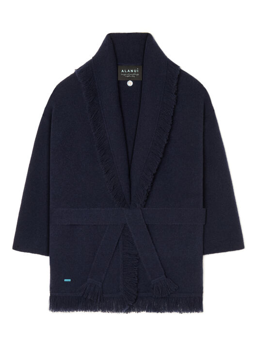 Alanui Alanui Finest Cardigan Midnight Blue LWHB064E25KNI00E