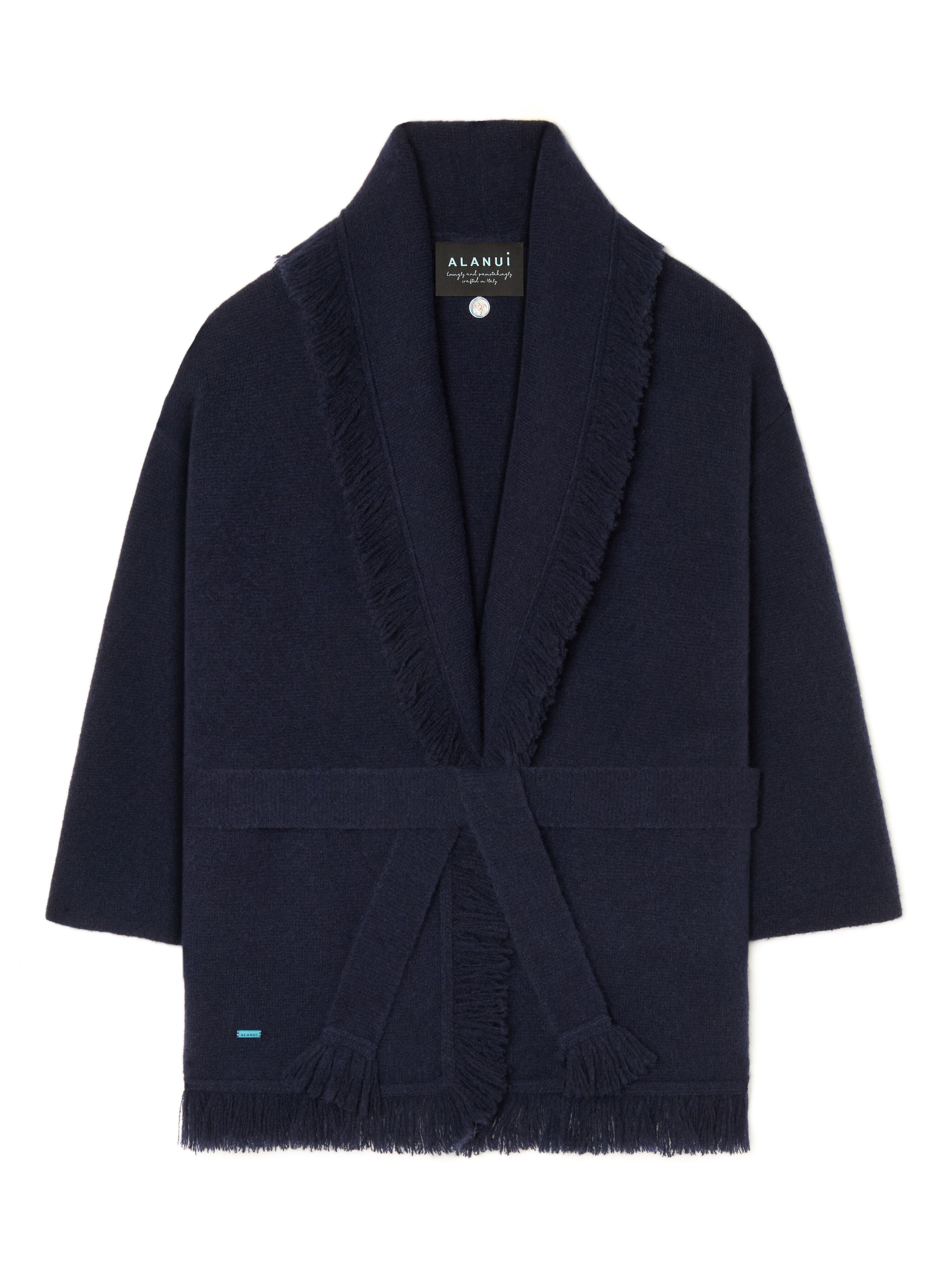 Alanui Alanui Finest Cardigan Midnight Blue LWHB064E25KNI00E