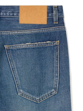 Alanui Blue Moon Denim Pants Vintage Medium Wash Denim