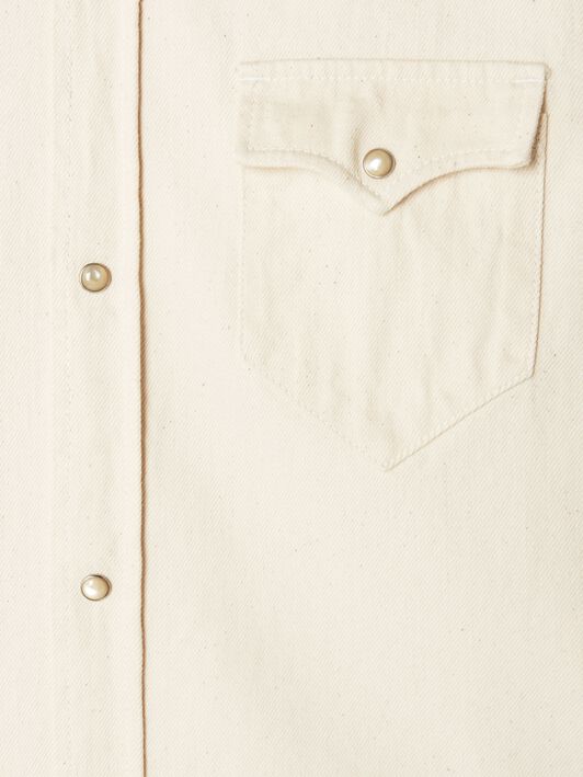 Alanui Raw Denim Shirt White Raw Denim LMYD007R25DEN005