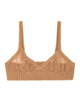 Alanui Desert Drift Bra Camel LWHR005E25KNI001