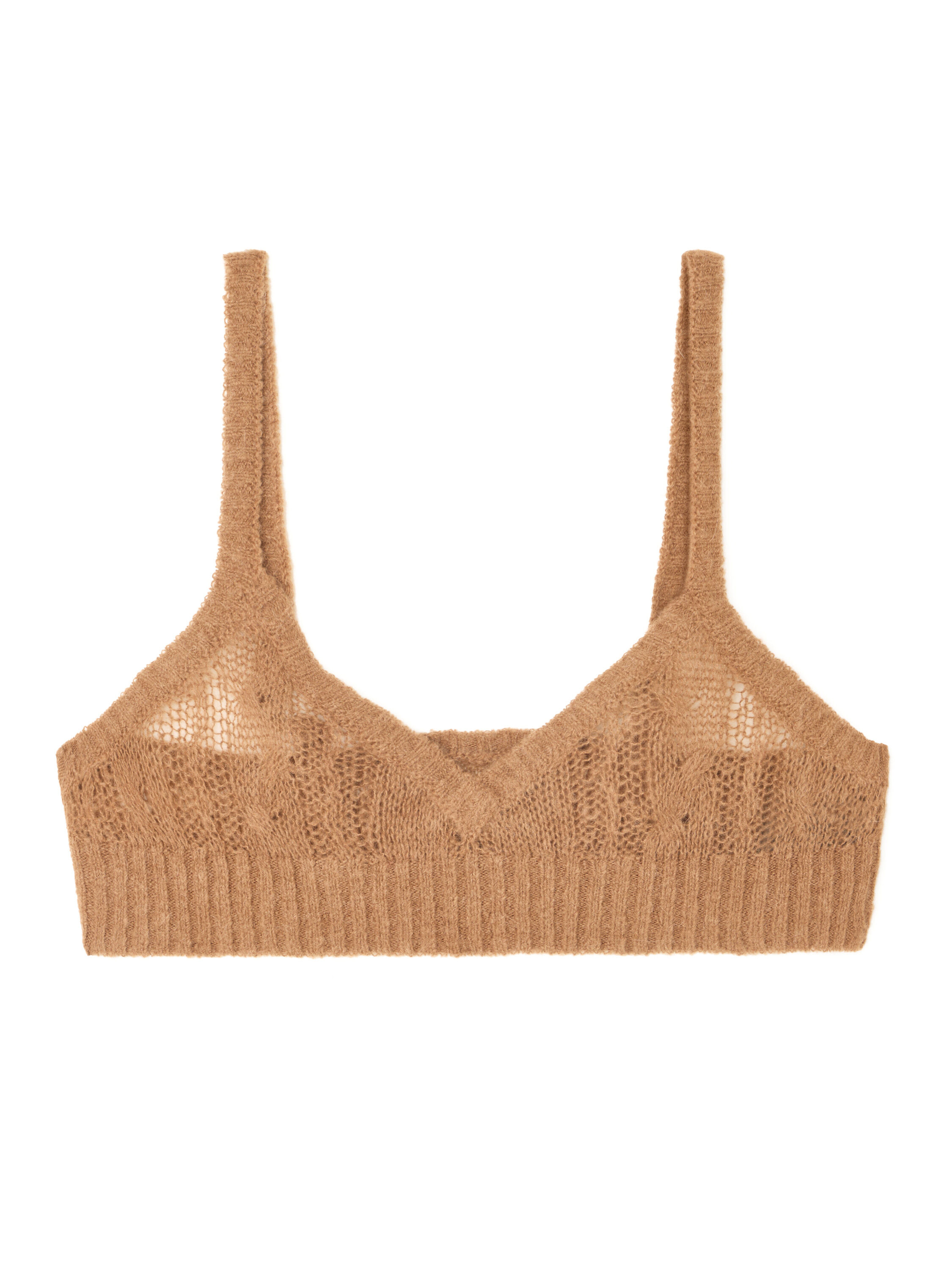 Alanui Desert Drift Bra Camel LWHR005E25KNI001