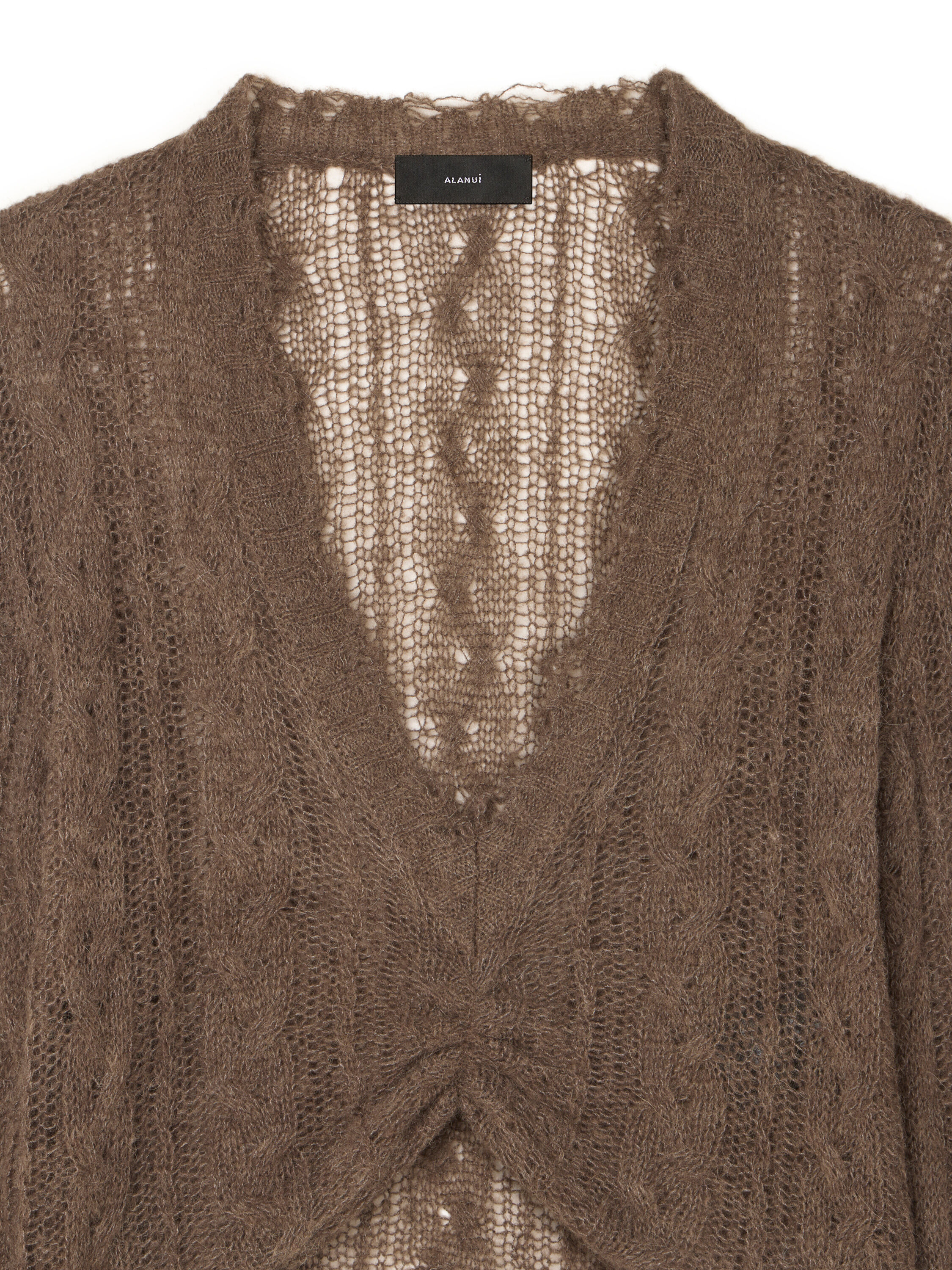 Alanui Desert Drift V Neck Dark Dust LWHD001E25KNI001