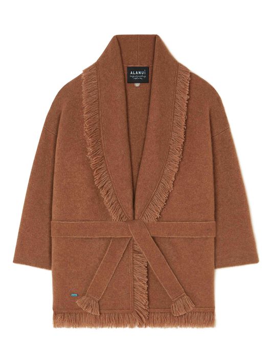 Alanui Alanui Finest Cardigan Luli Brown LWHB064E24KNI00G