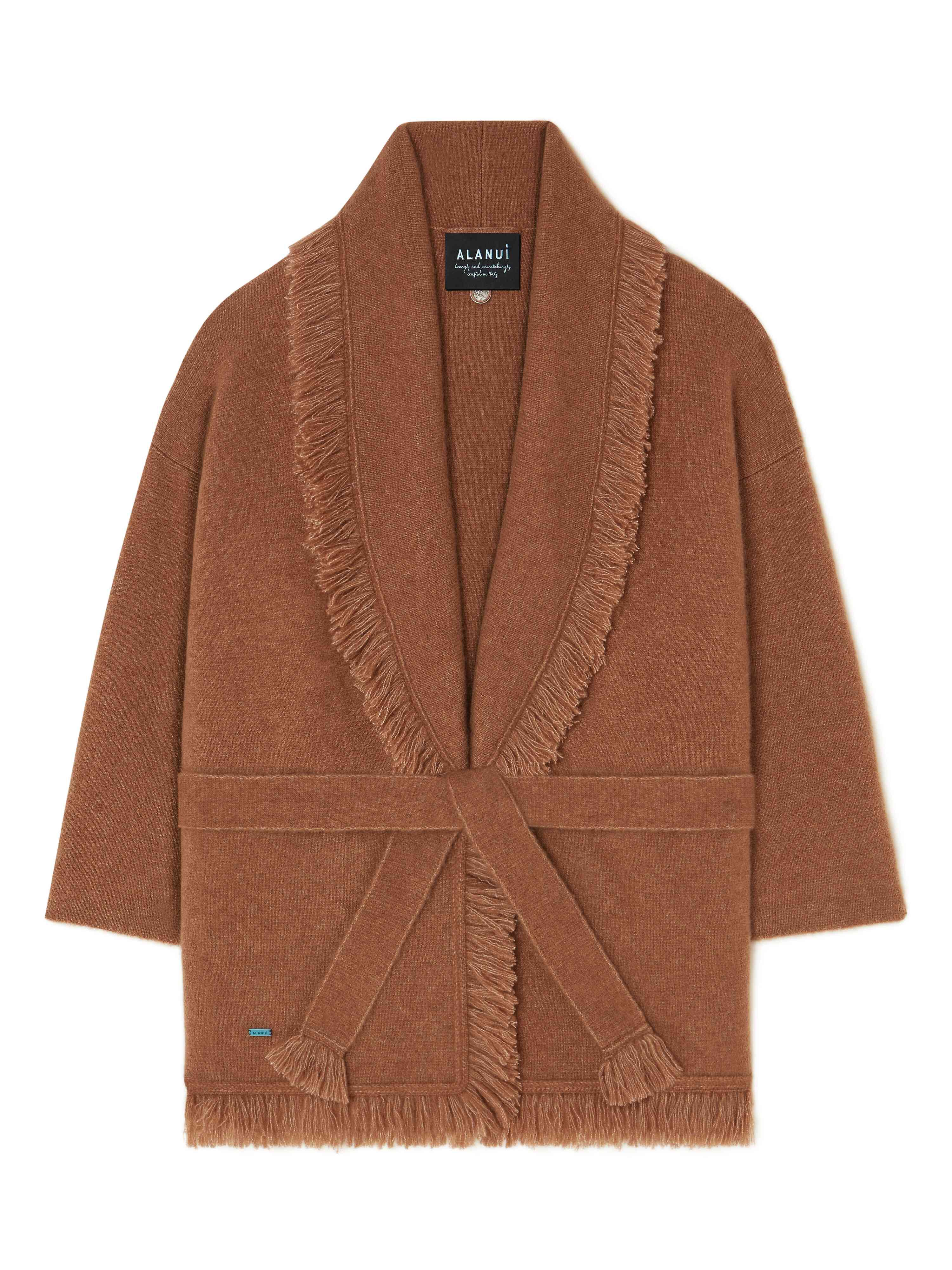 Alanui Alanui Finest Cardigan Luli Brown LWHB064E24KNI00G