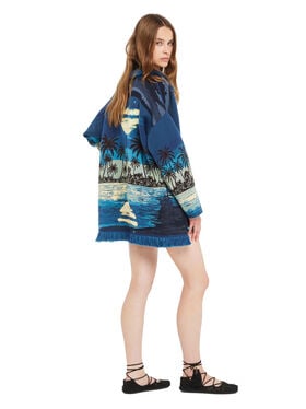 Alanui Lost In The Blue Cardigan Deep Blue-Multicolor