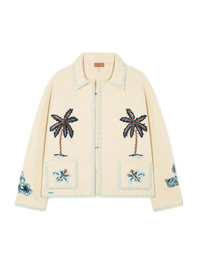 Alanui Remember Me Jacket Sand LWHQ01BR26KNI001