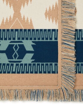 Alanui Icon Jacquard Coat Chalk-Sand