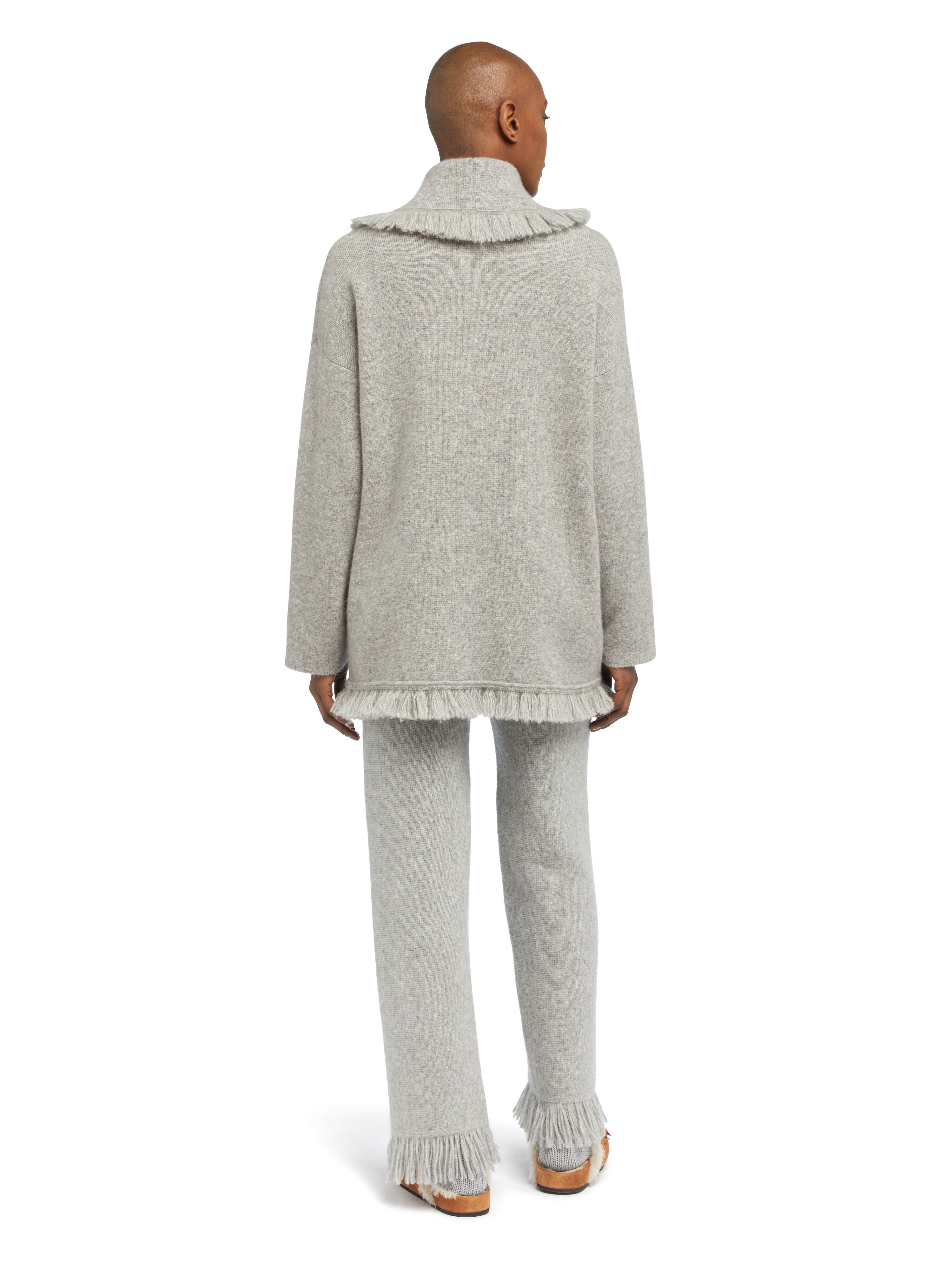 Alanui Alanui Finest Cardigan Coco Grey LWHB064E25KNI00E