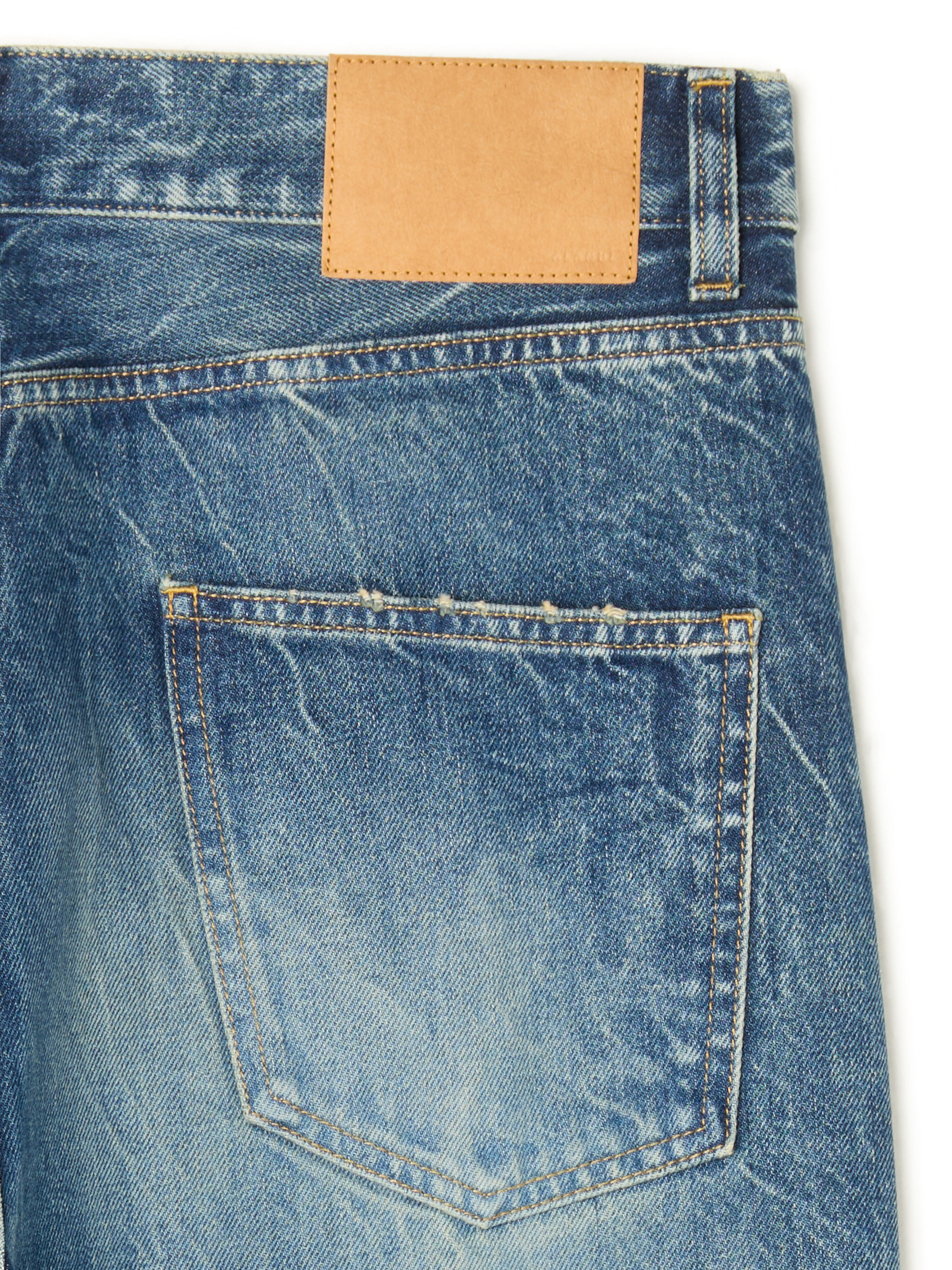 Alanui Pacific Roads Denim Pants Medium Wash Denim LMYA013E25DEN003