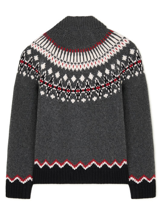 Alanui Sweet Winter Jacket Black Grey-Multicolor LWHQ01DE25KNI001
