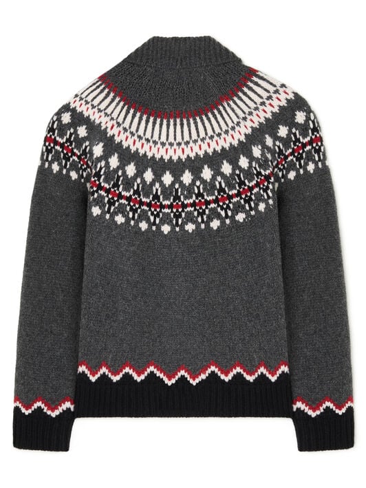 Alanui Sweet Winter Jacket Black Grey-Multicolor LWHQ01DE25KNI001 Alanui Sweet Winter Jacket Black Grey-Multicolor LWHQ01DE25KNI001