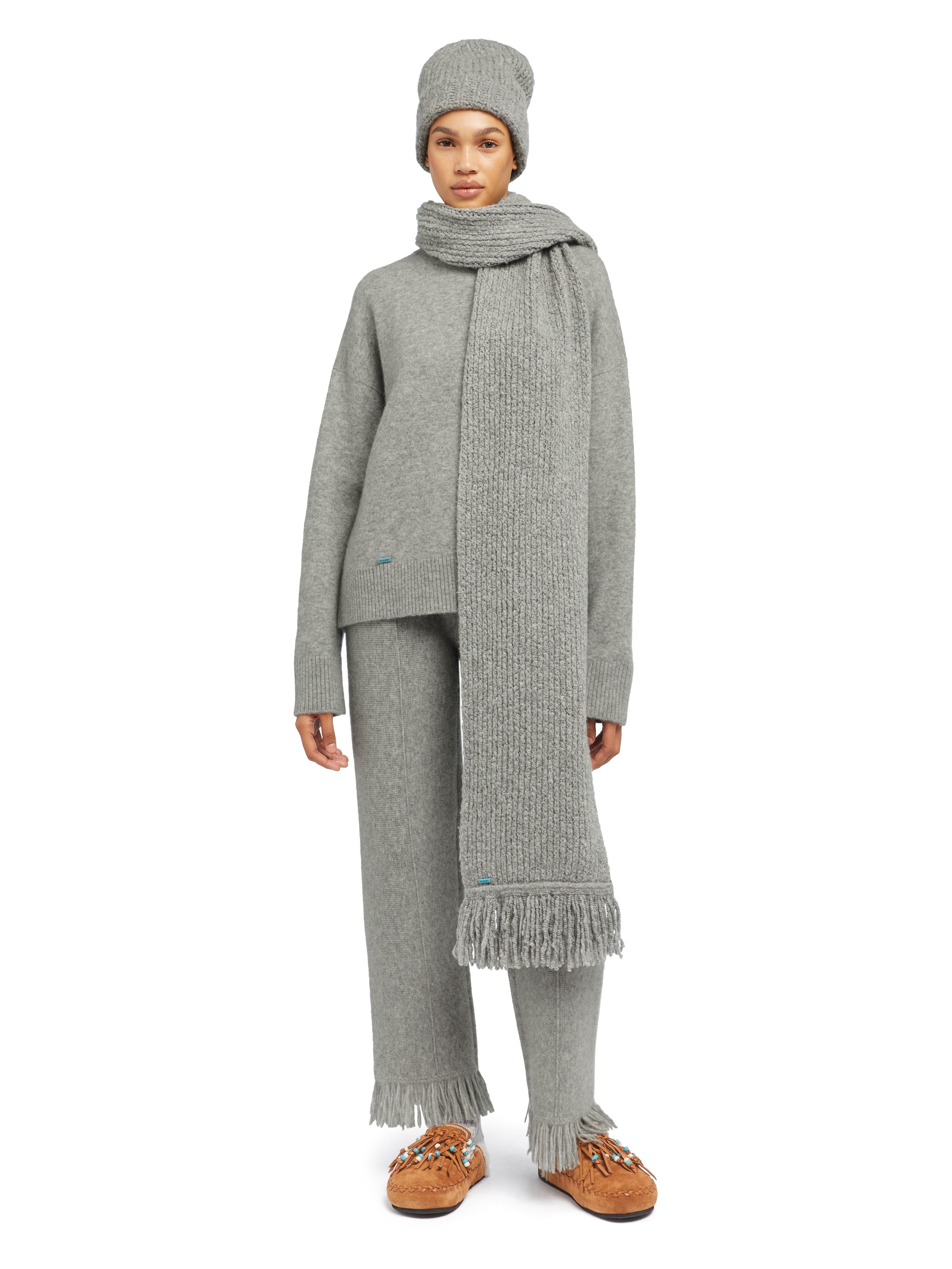 Alanui Alanui Finest Scarf Coco Grey LWMA009E25KNI001