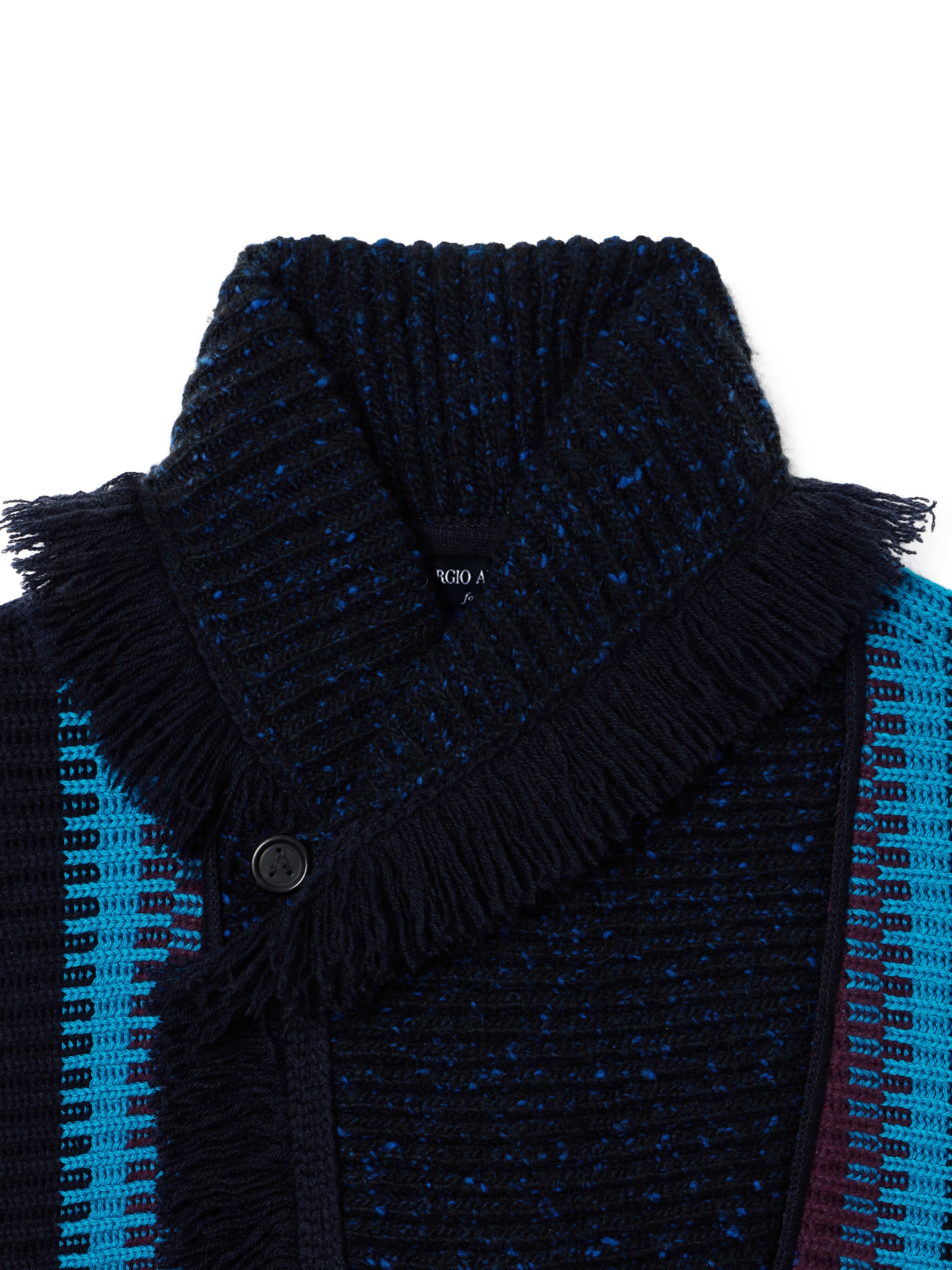 Alanui Giorgio Armani for Alanui Cardigan Blue-Purple Alanui Giorgio Armani for Alanui Cardigan Blue-Purple