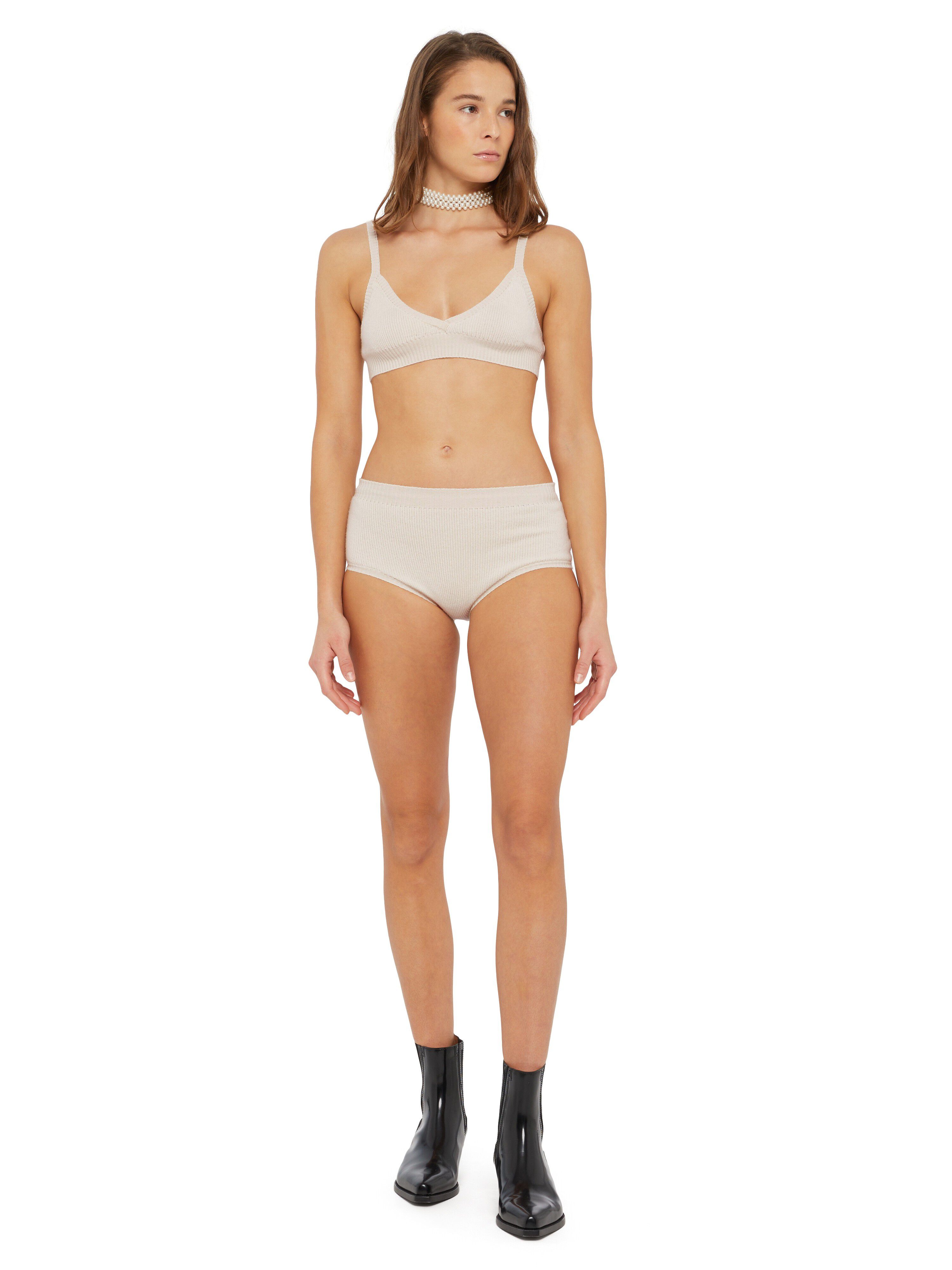 Alanui Cashmere Bralette White LWHR005E24KNI001