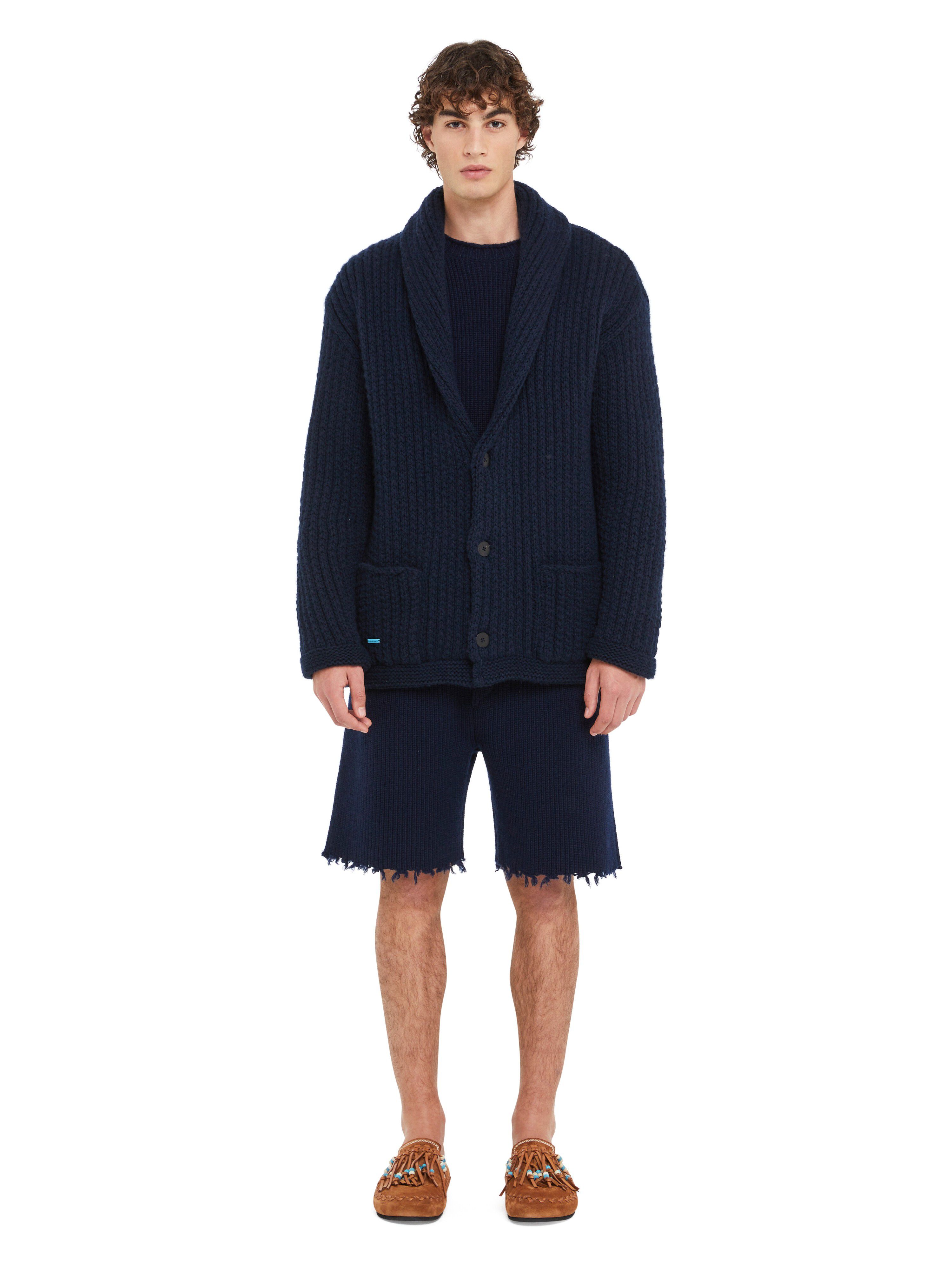 Alanui Alanui Finest Cardigan Deep Blue LMHB037R25KNI001