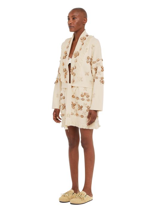 Alanui Ocean Dream Cardigan Chalk LWHB064R25KNI00E
