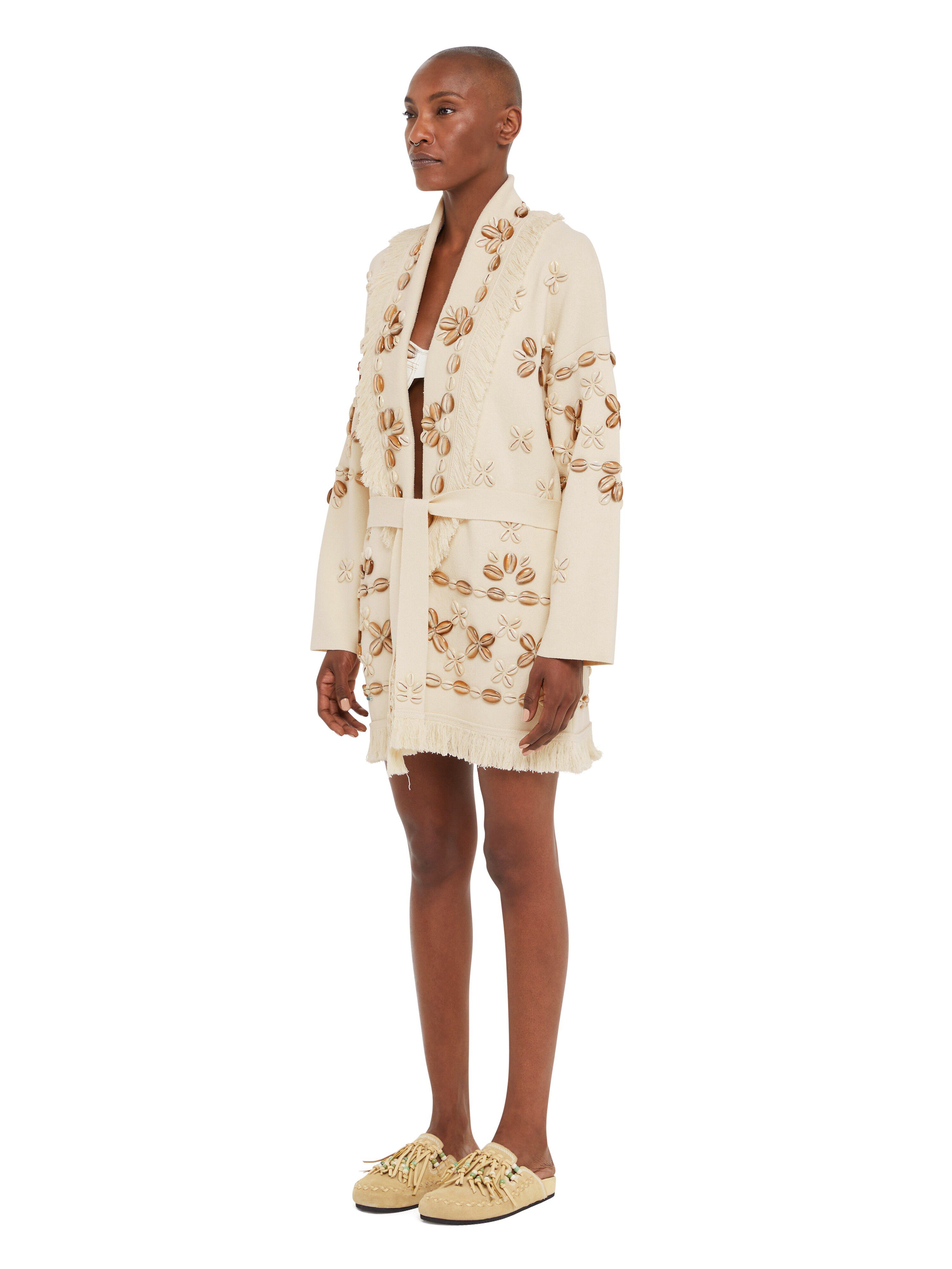 Alanui Ocean Dream Cardigan Chalk LWHB064R25KNI00E