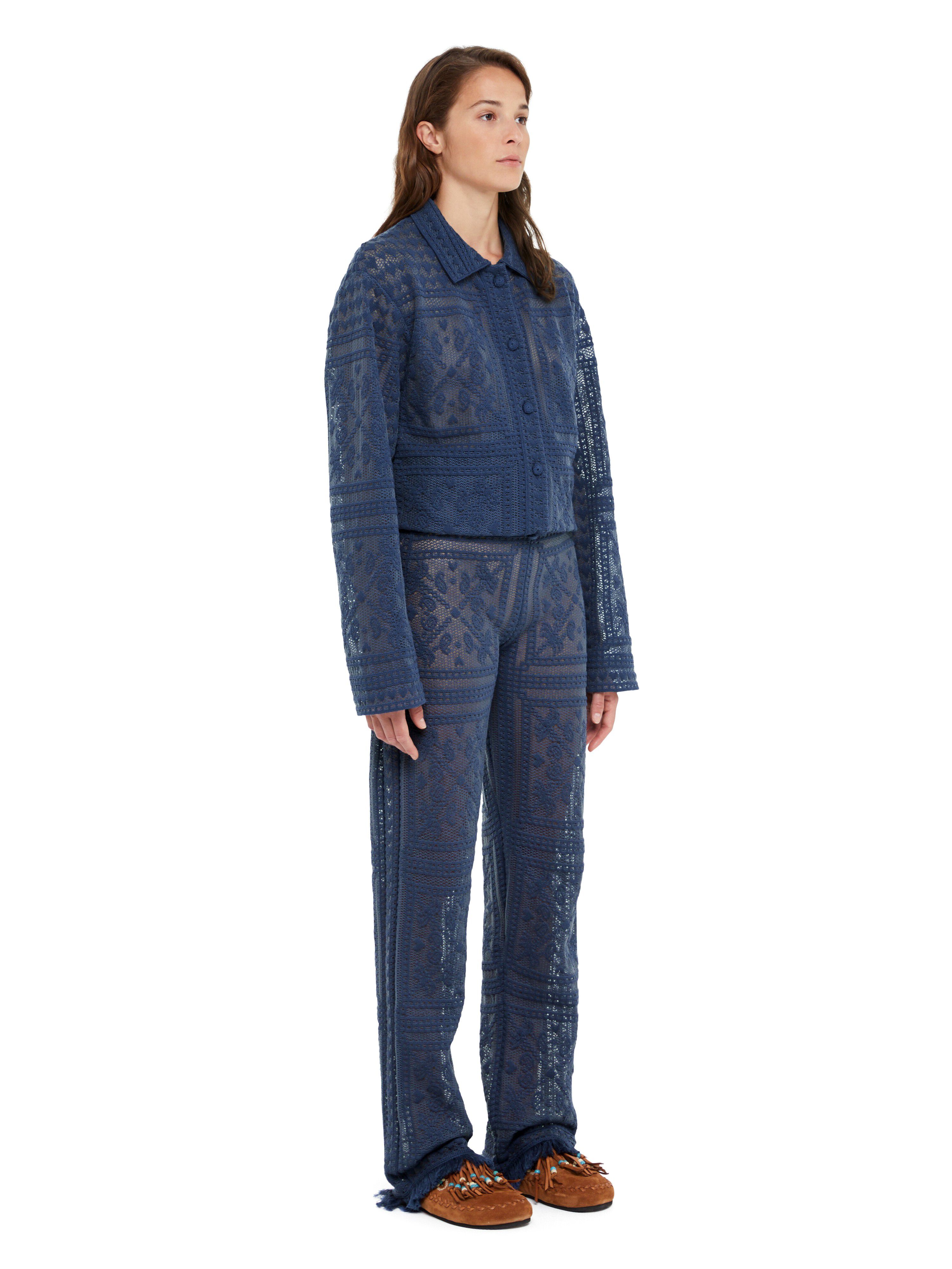 Alanui Kiss By The Book Pants Indigo LWHG015R25KNI002