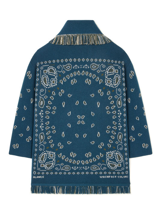 Alanui Bandana Jacquard Cardigan Arbour-Multicolor LWHB064E25KNI001