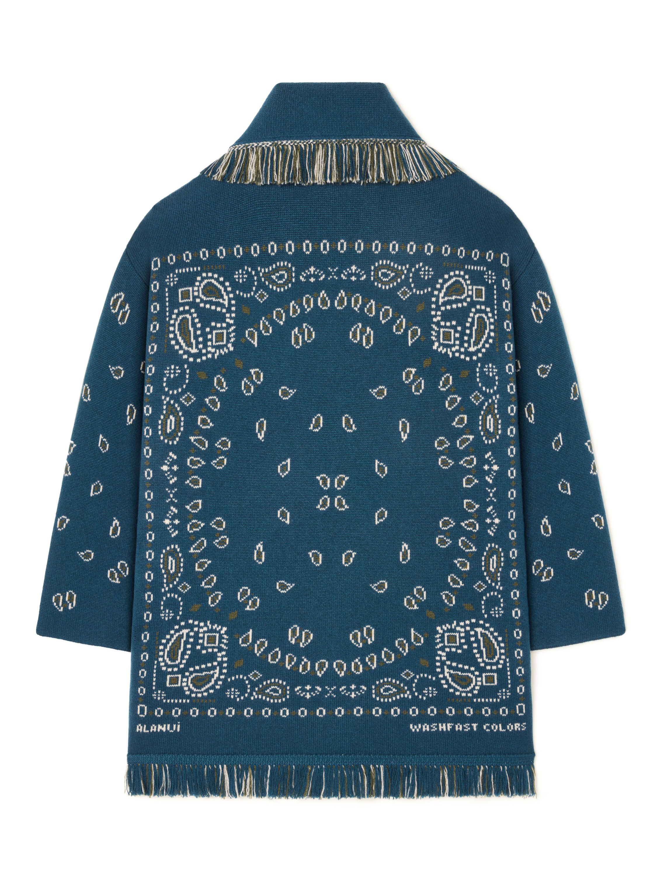 Alanui Bandana Jacquard Cardigan Arbour-Multicolor LWHB064E25KNI001