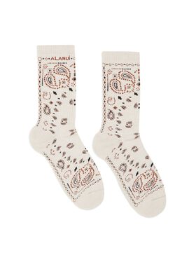 Alanui Bandana Socks Sandstorm LMRA004R24KNI001