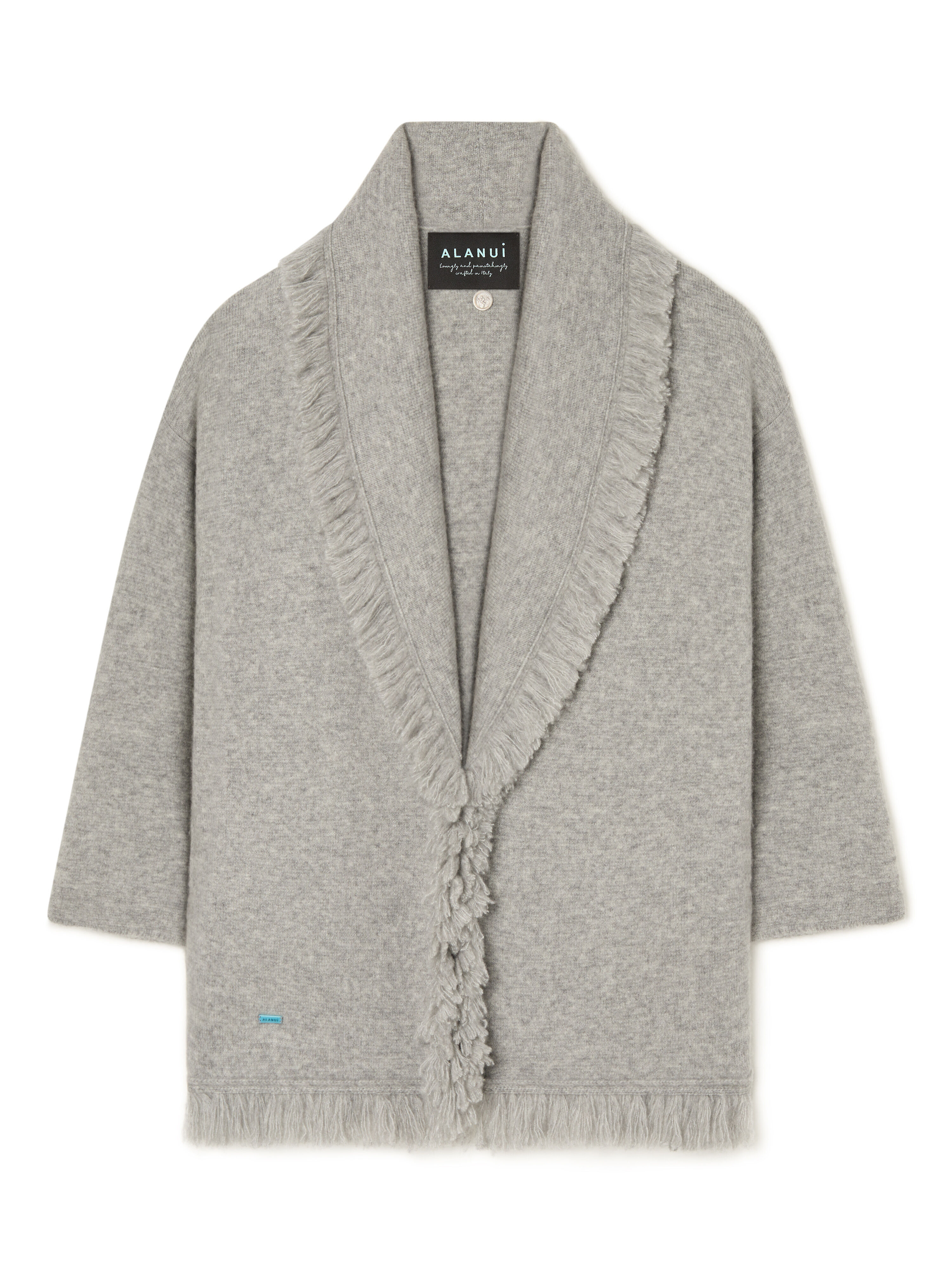 Alanui Alanui Finest Cardigan Coco Grey LWHB064E25KNI00E