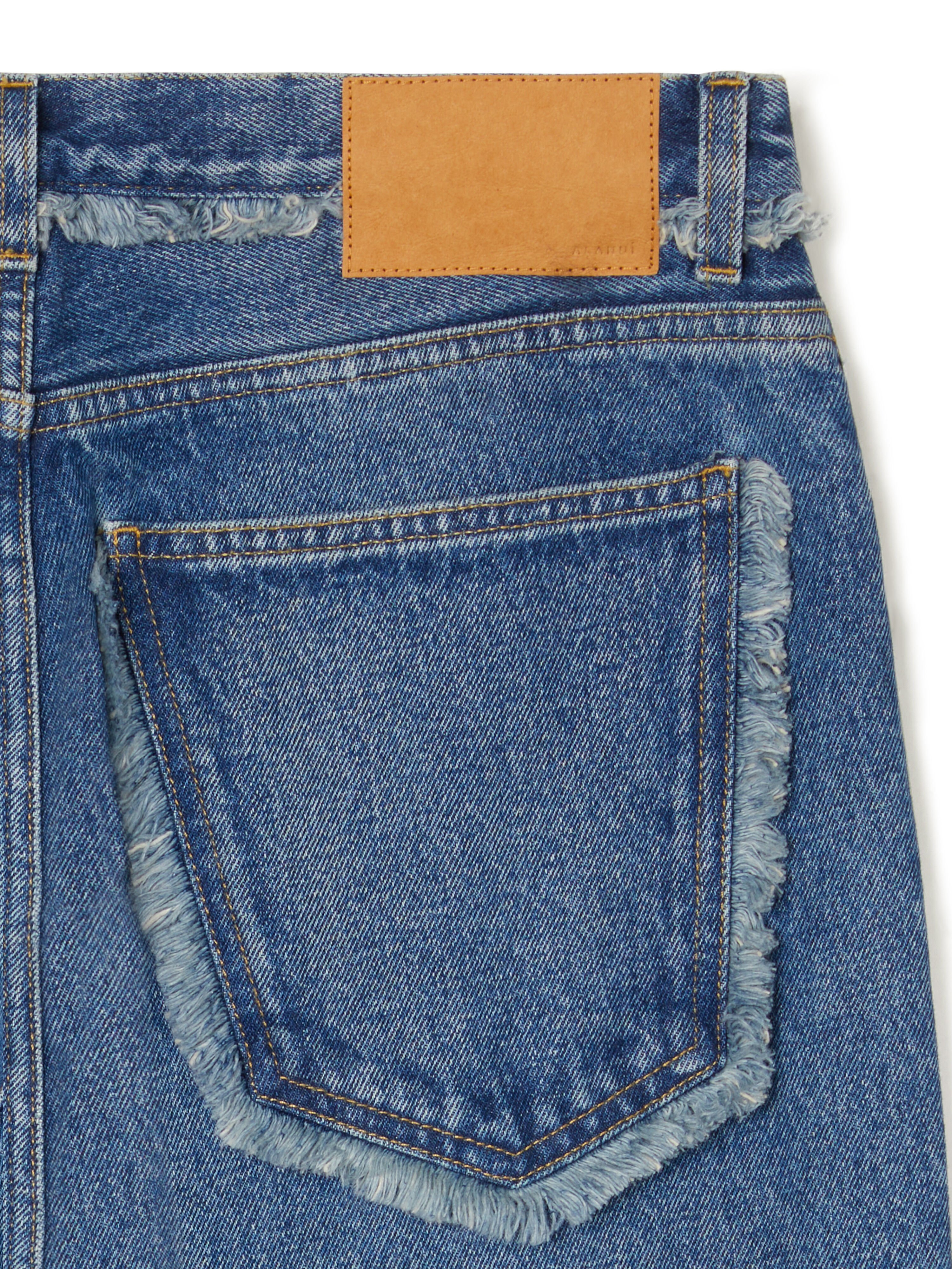 Alanui Pacific Roads Regular Denim Pants Medium Wash Denim