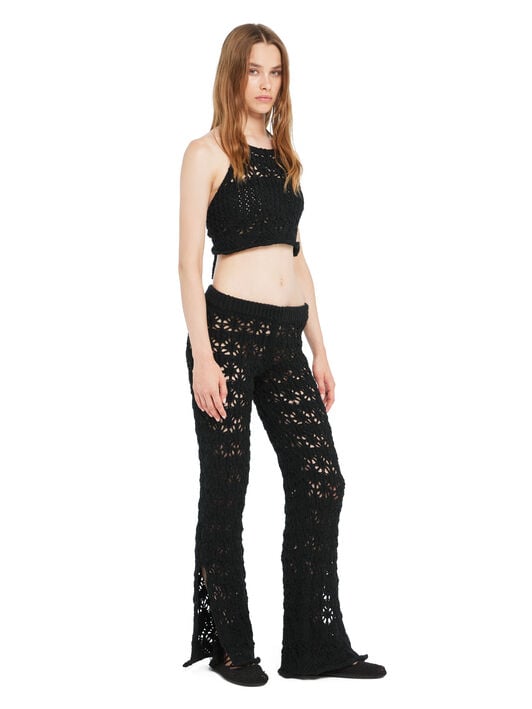 Alanui Lagoon Romance Pants Black LWHG018R26KNI001