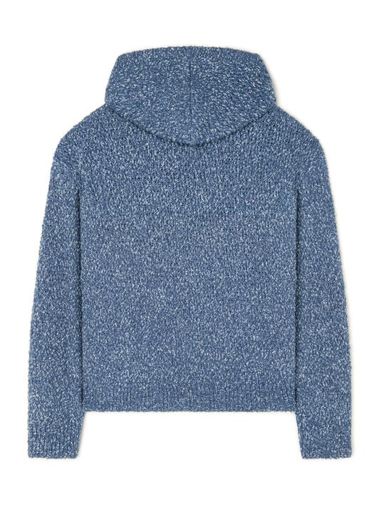 Alanui Written By The Ocean Hoodie Denim Blue LMHU003R26KNI001