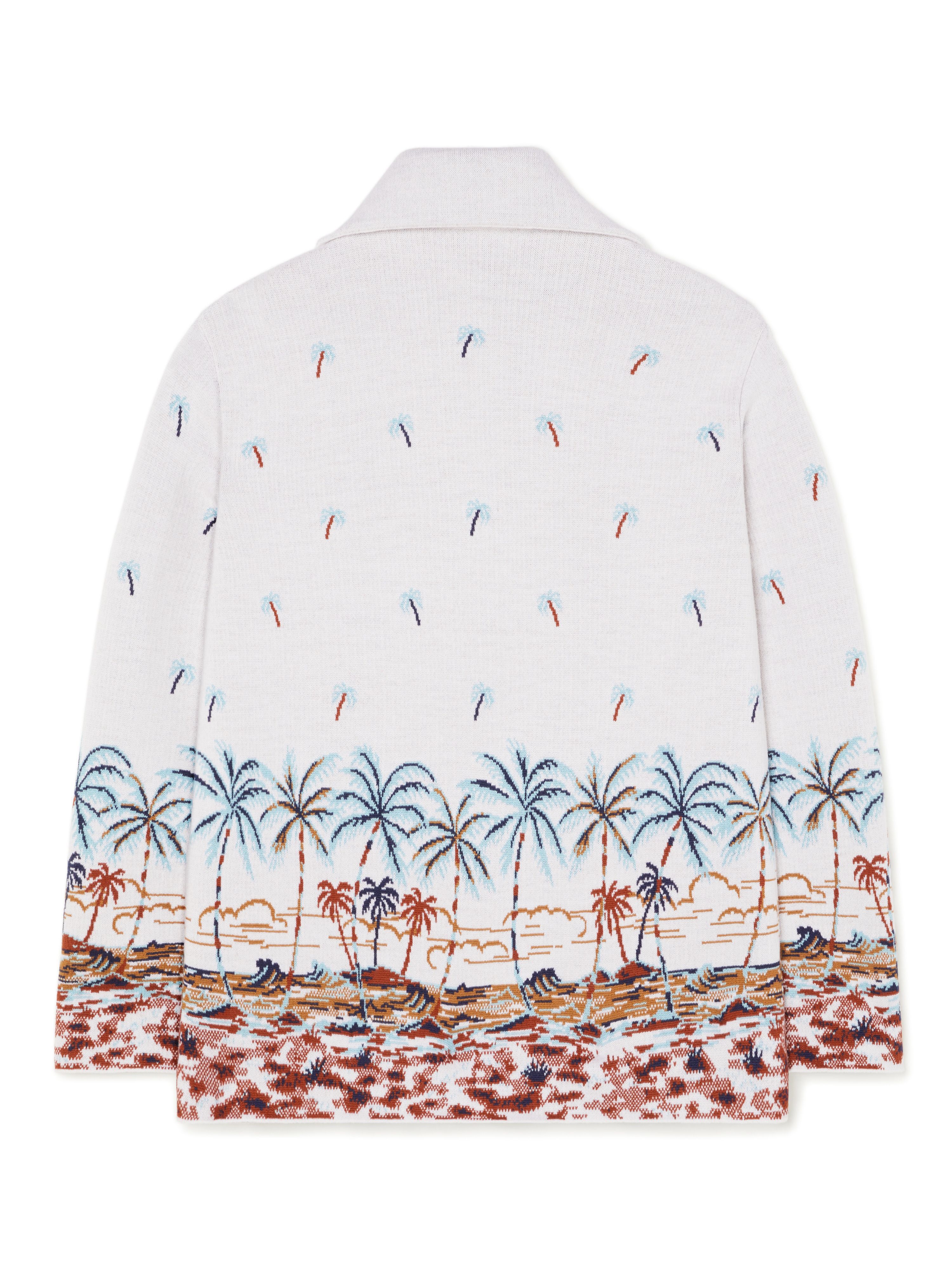 Alanui The Tale Of Hawaiian Shirt Chalk-Sky Blue LWHY004R25KNI001