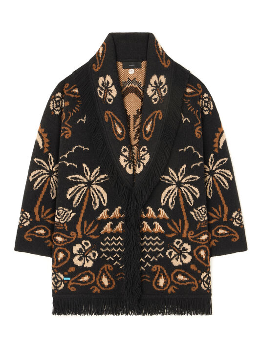 Alanui Glimpse Of Eden Cardigan Black-Dakar LWHB064E25KNI00C