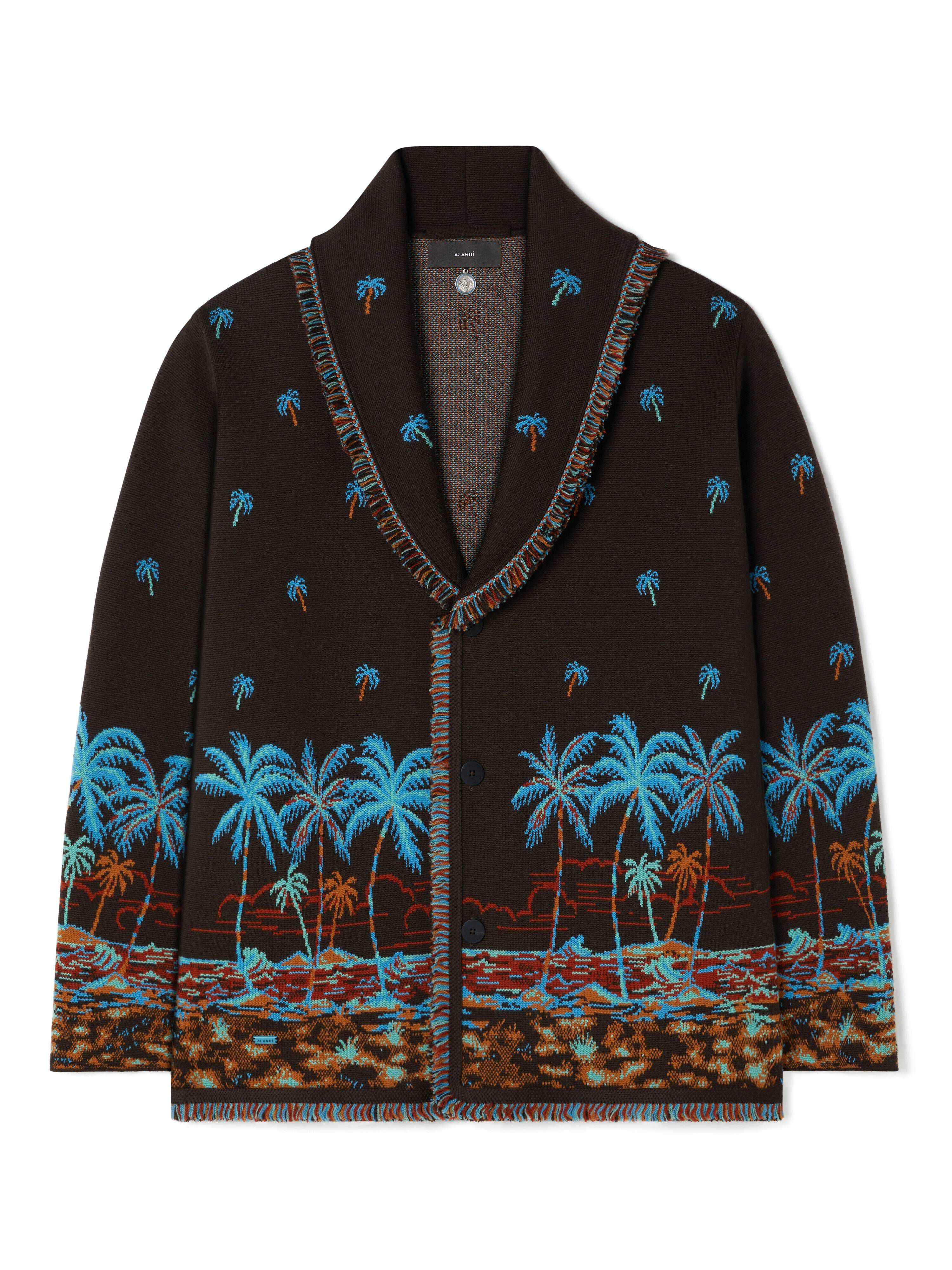 Alanui The Tale Of Hawaiian Cardigan Coffee-Linseed LMHB039R25KNI002