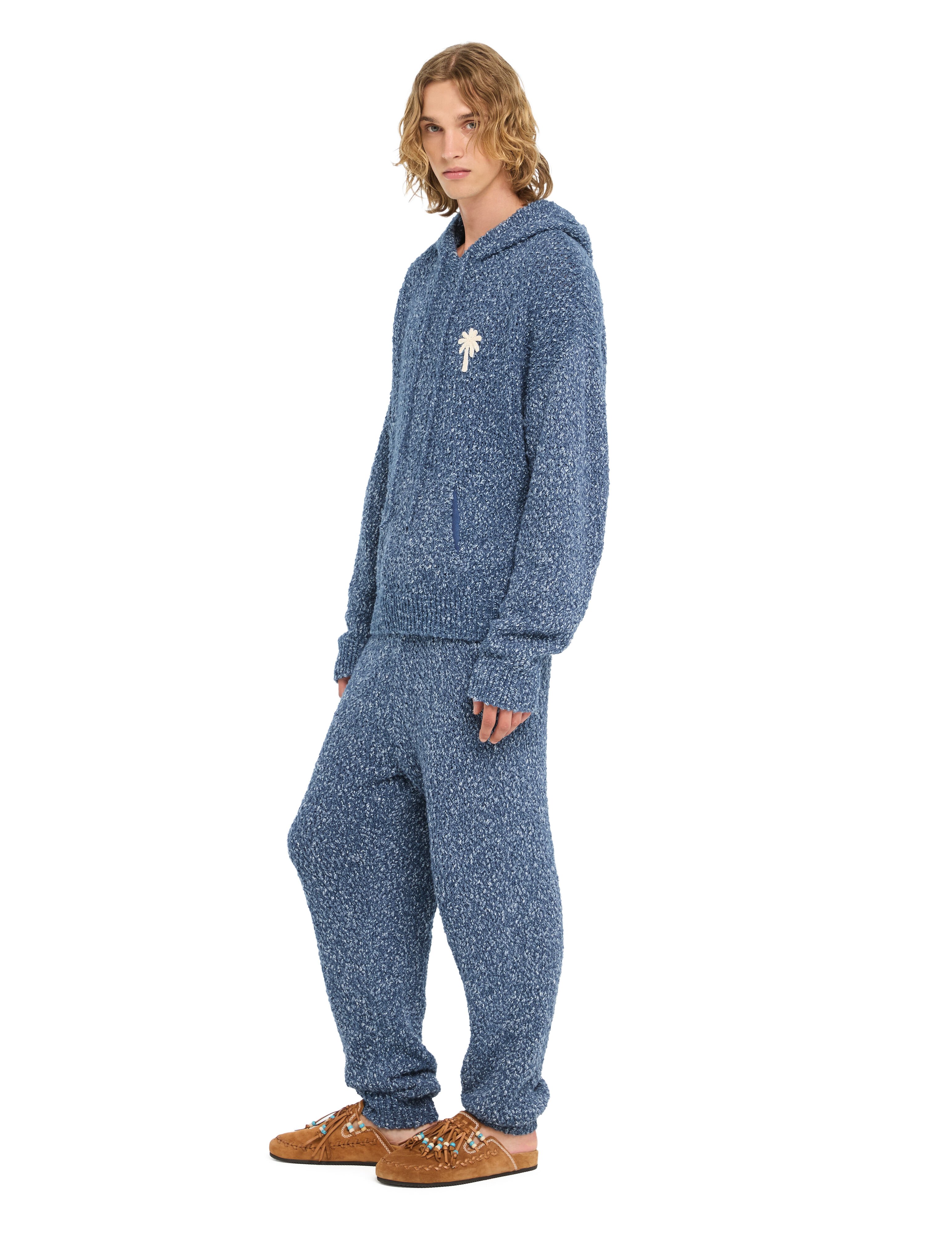 Alanui Written By The Ocean Hoodie Denim Blue LMHU003R26KNI001