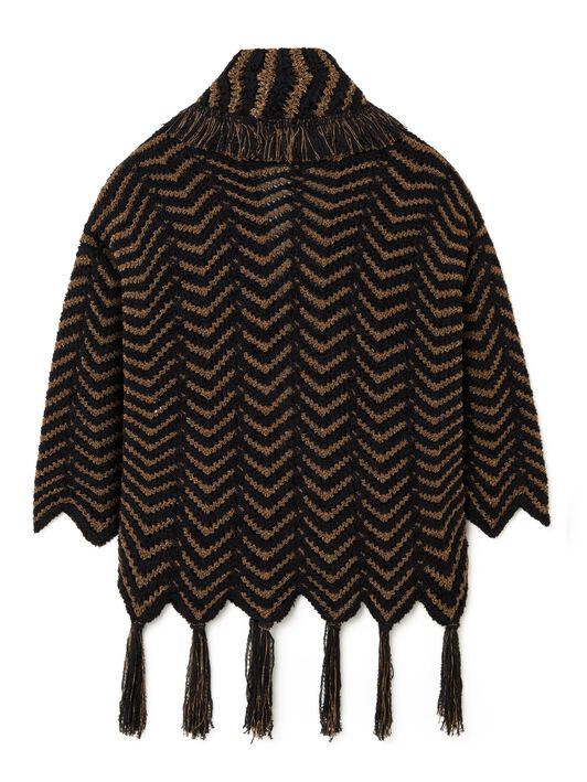 Alanui Shady Beach Cardigan Black-Pecan LWHB064R25KNI006