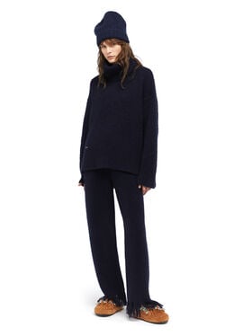 Alanui Alanui Finest Turtleneck Midnight Blue LWHF008E25KNI001