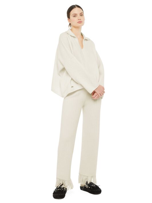 Alanui Alanui Finest Pants White LWHG001E24KNI002