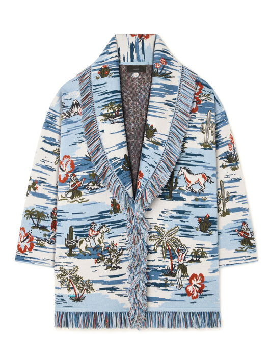 Alanui Tex-Hawaii Roundtrip Cardigan Bluebell-Multicolor LWHB064E25KNI00I