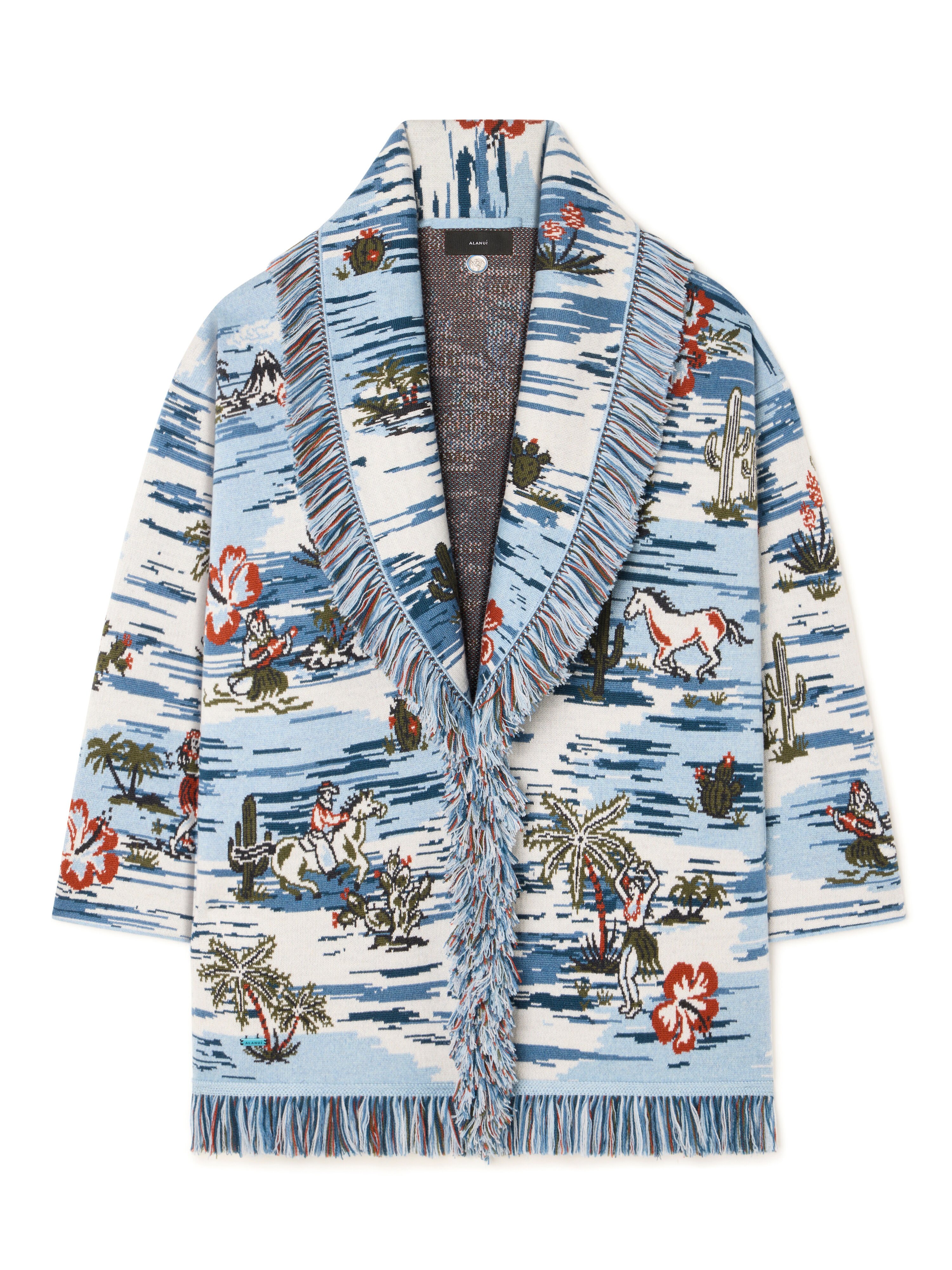 Alanui Tex-Hawaii Roundtrip Cardigan Bluebell-Multicolor LWHB064E25KNI00I